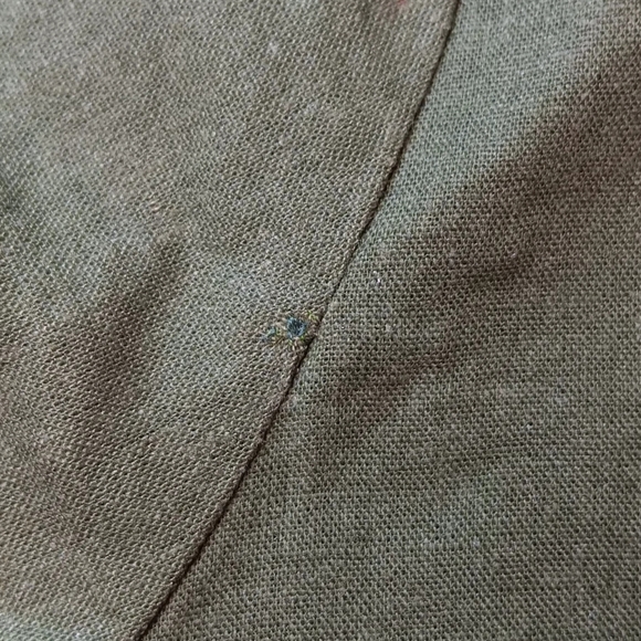 Roaman's tunic blouse,Boho Chic Hippie Plus sz 32W, linen,handmade rhinestone. - Picture 13 of 16